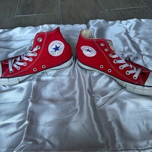 Converse Kids Red High-Top Sneakers